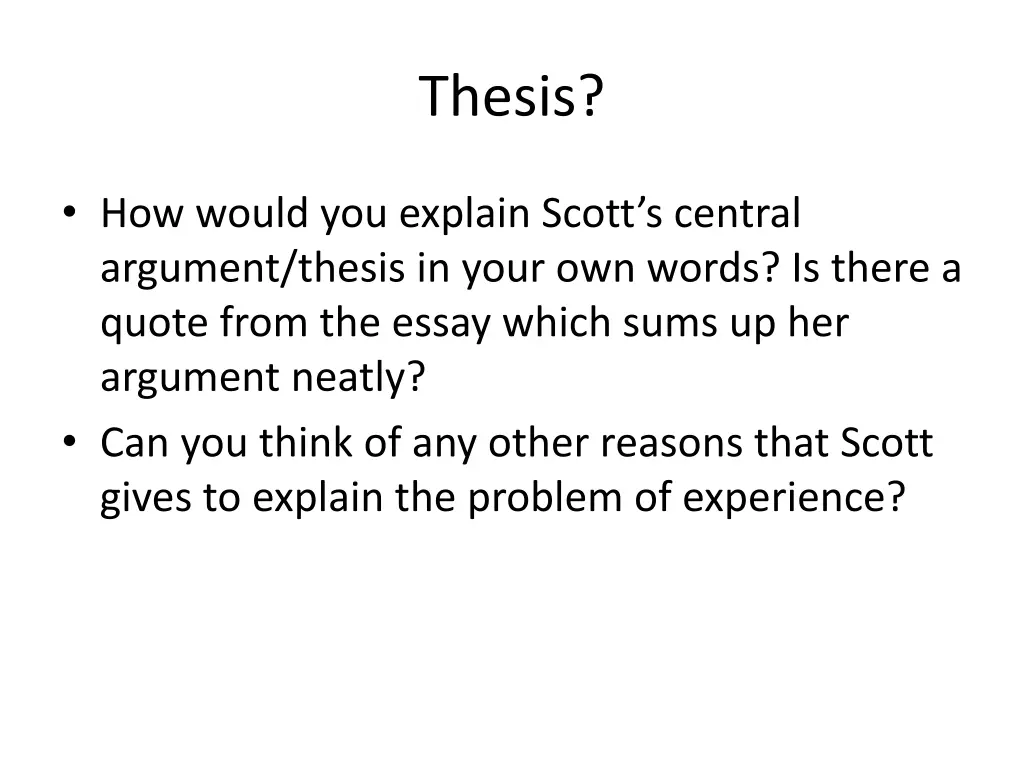 thesis