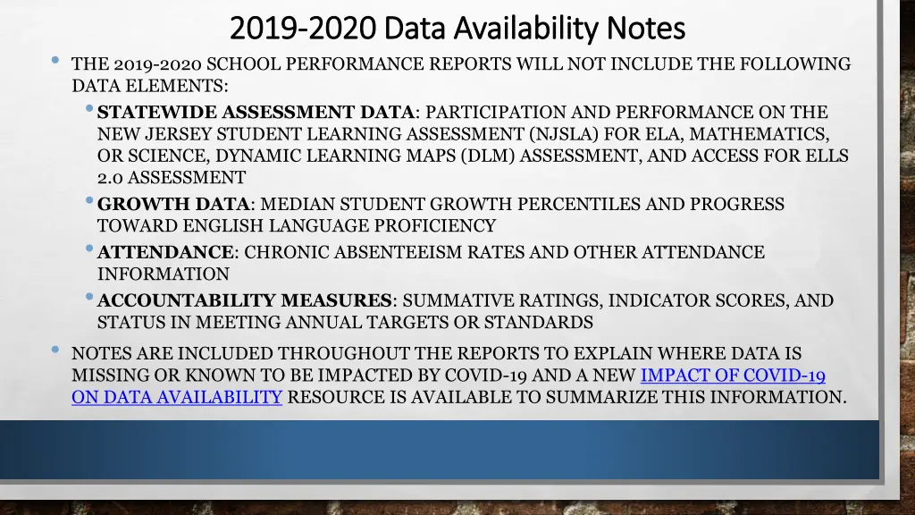 2019 2019 2020 data availability notes 2020 data