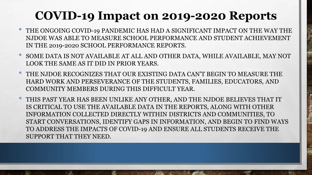 covid 19 impact on 2019 2020 reports the ongoing