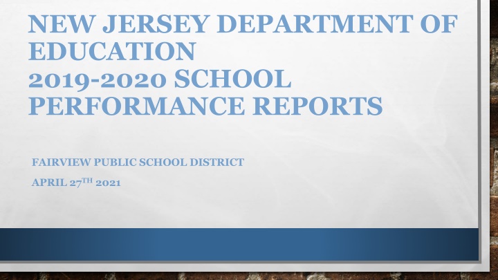 new jersey department of education 2019 2020