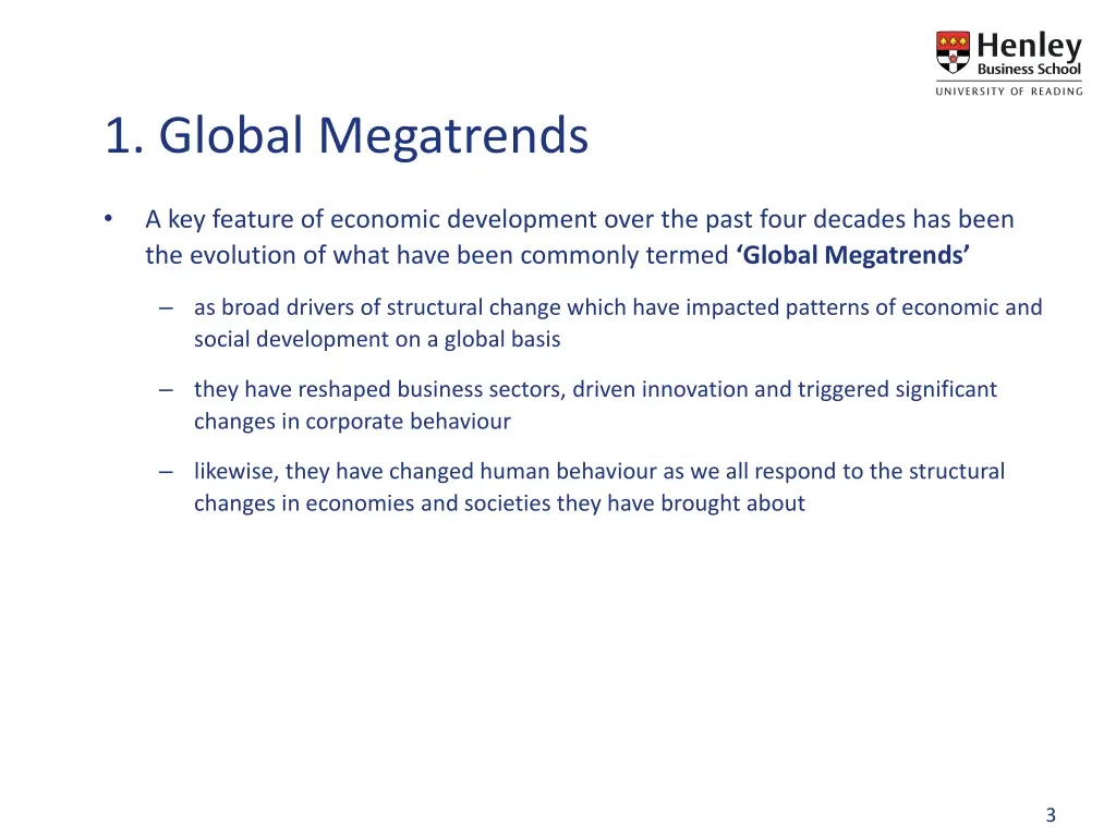 1 global megatrends