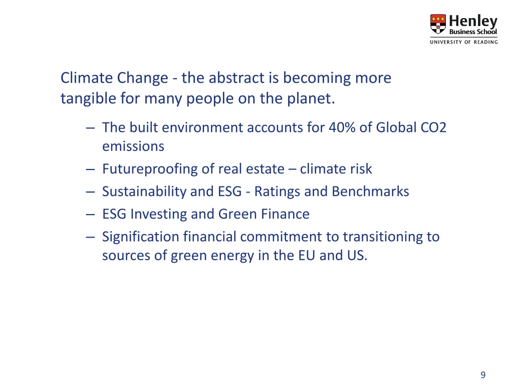 climate change the abstract is becoming more