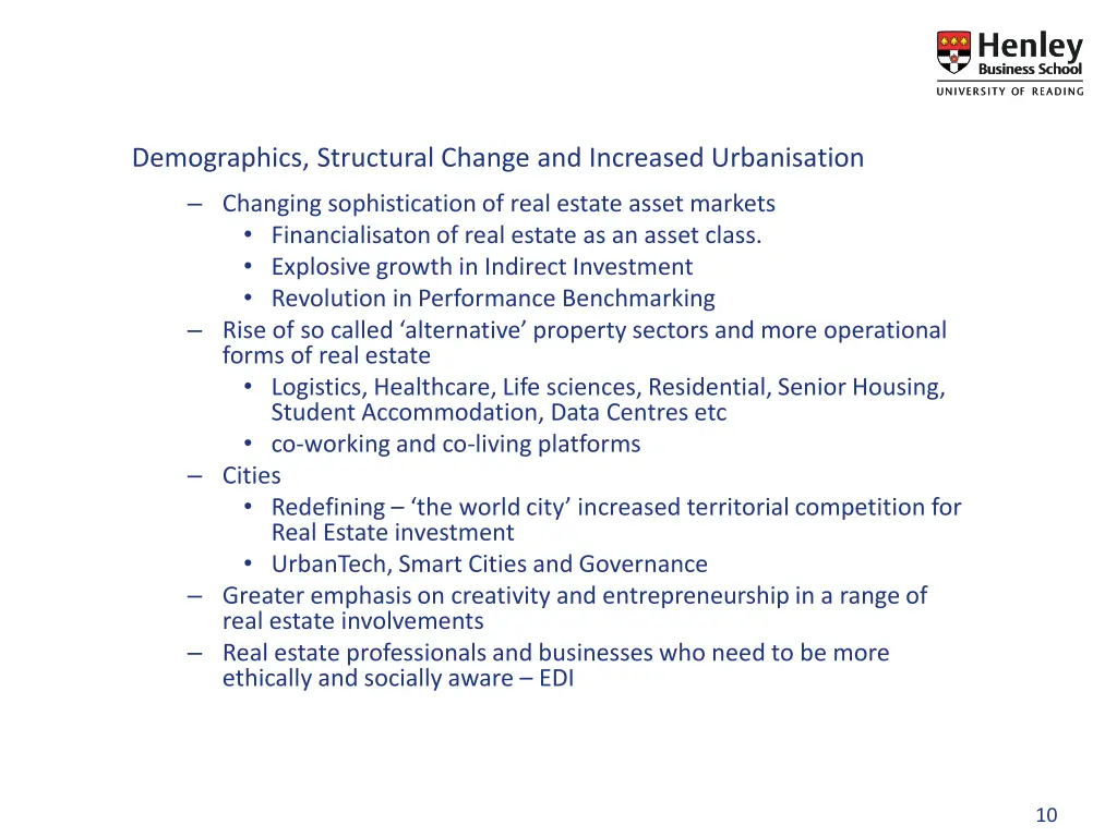 demographics structural change and increased