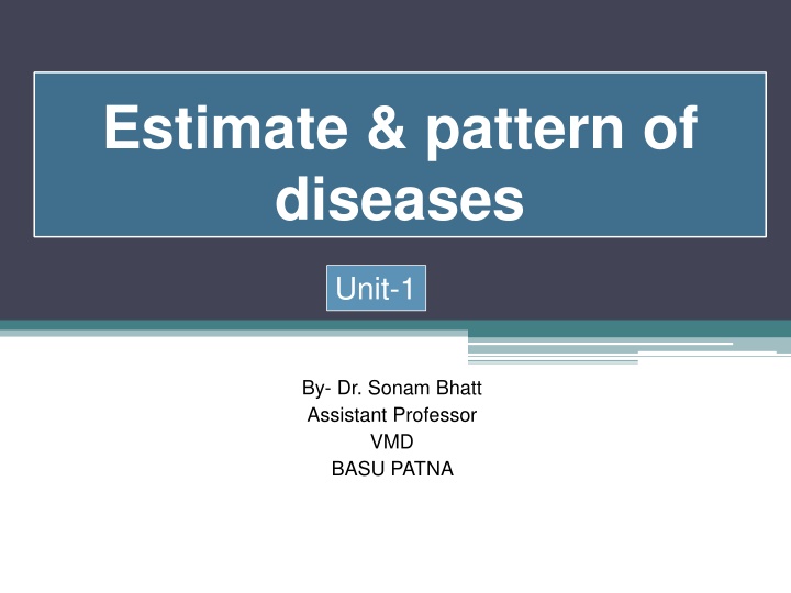 estimate pattern of diseases