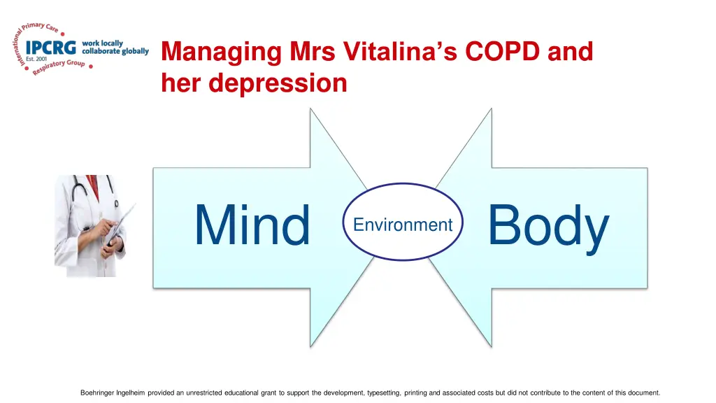 managing mrs vitalina s copd and her depression