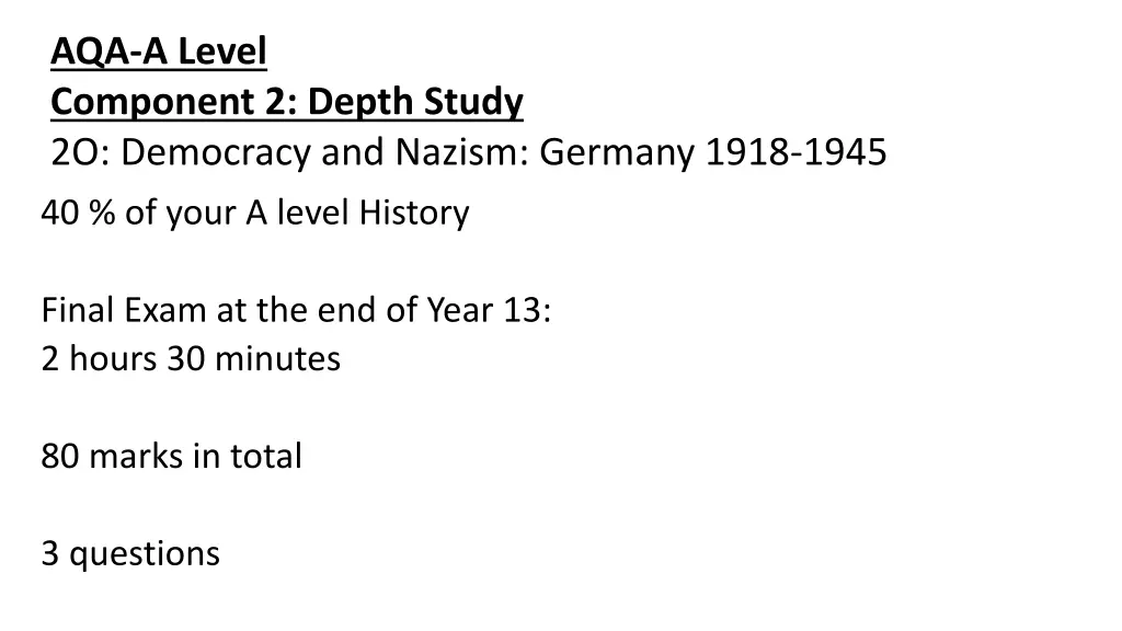 aqa a level component 2 depth study 2o democracy