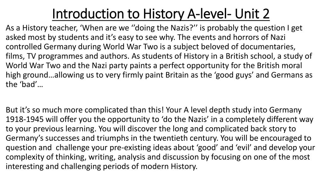 introduction to history a introduction to history