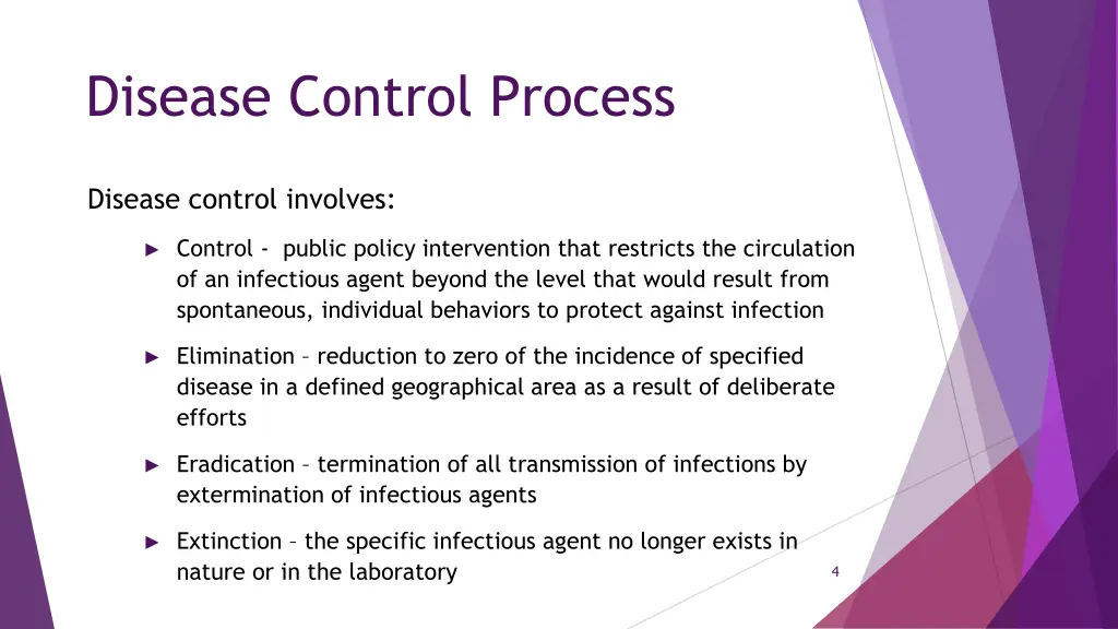 disease control process