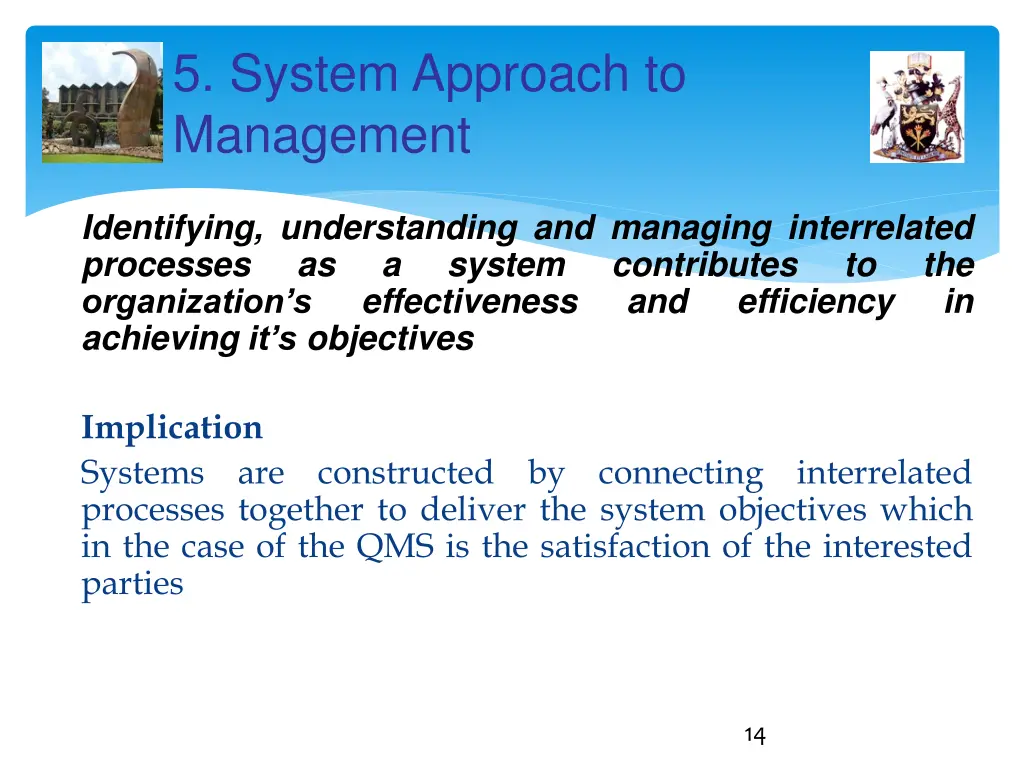 5 system approach to management