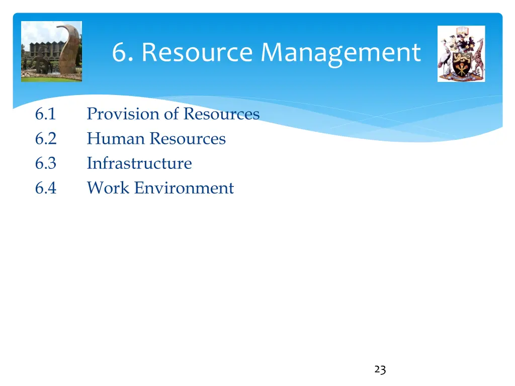 6 resource management