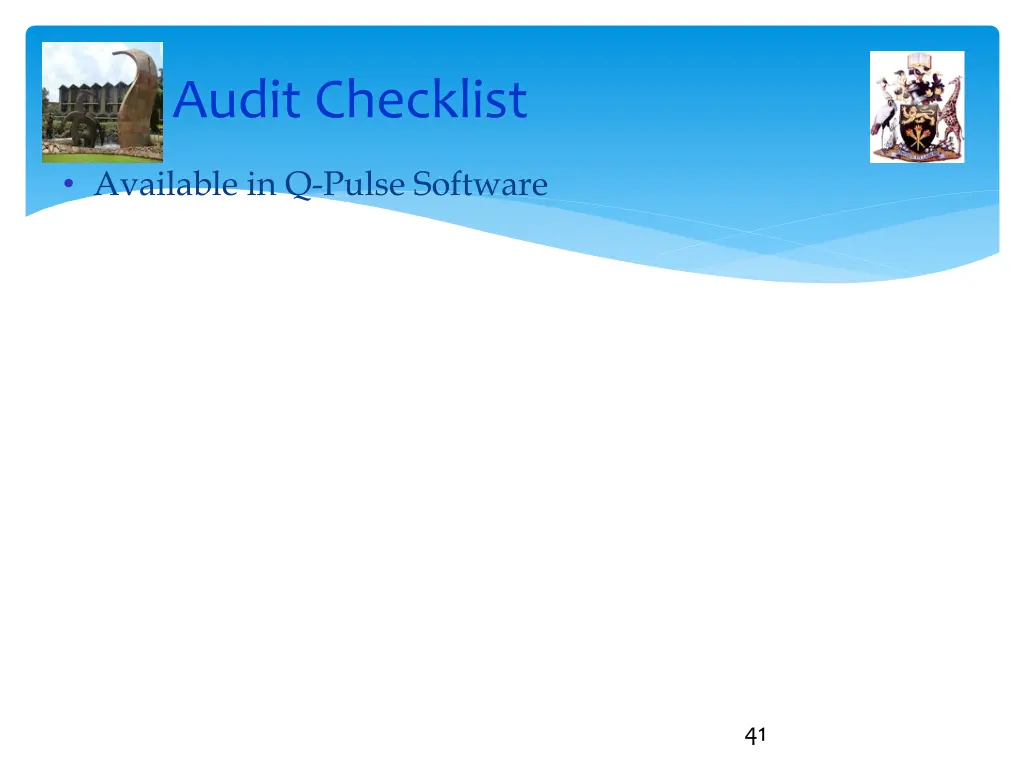 audit checklist