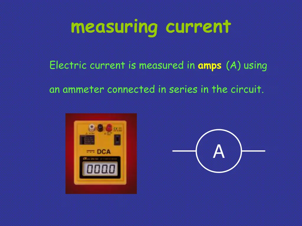 measuring current