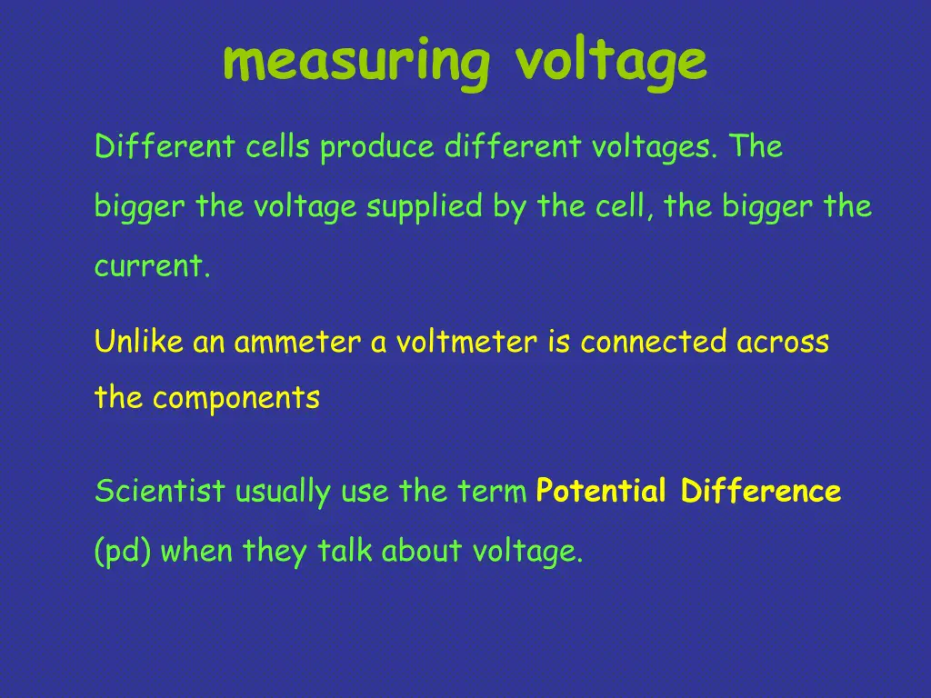 measuring voltage 1