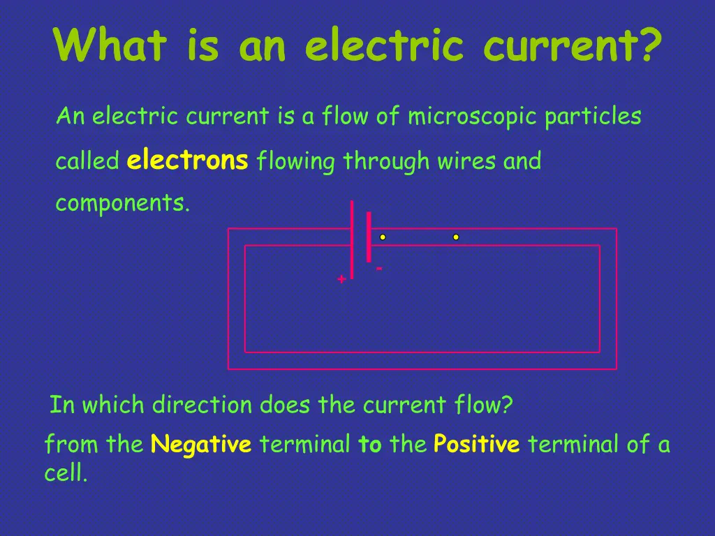 what is an electric current