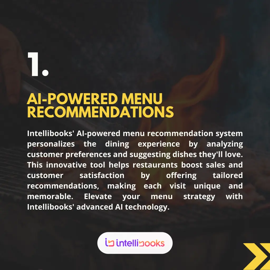 1 ai powered menu recommendations