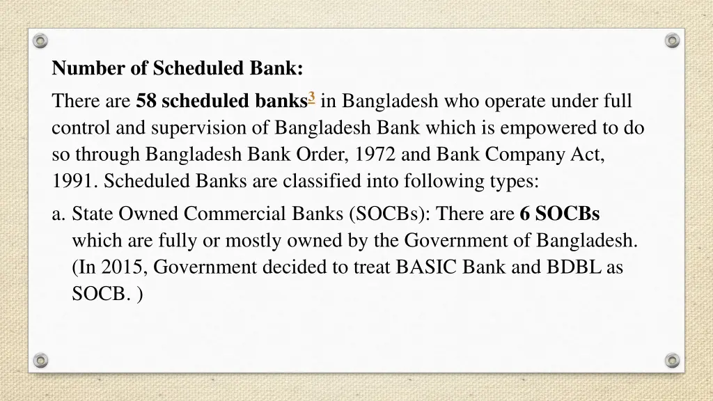 number of scheduled bank there are 58 scheduled