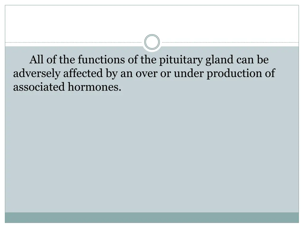 all of the functions of the pituitary gland