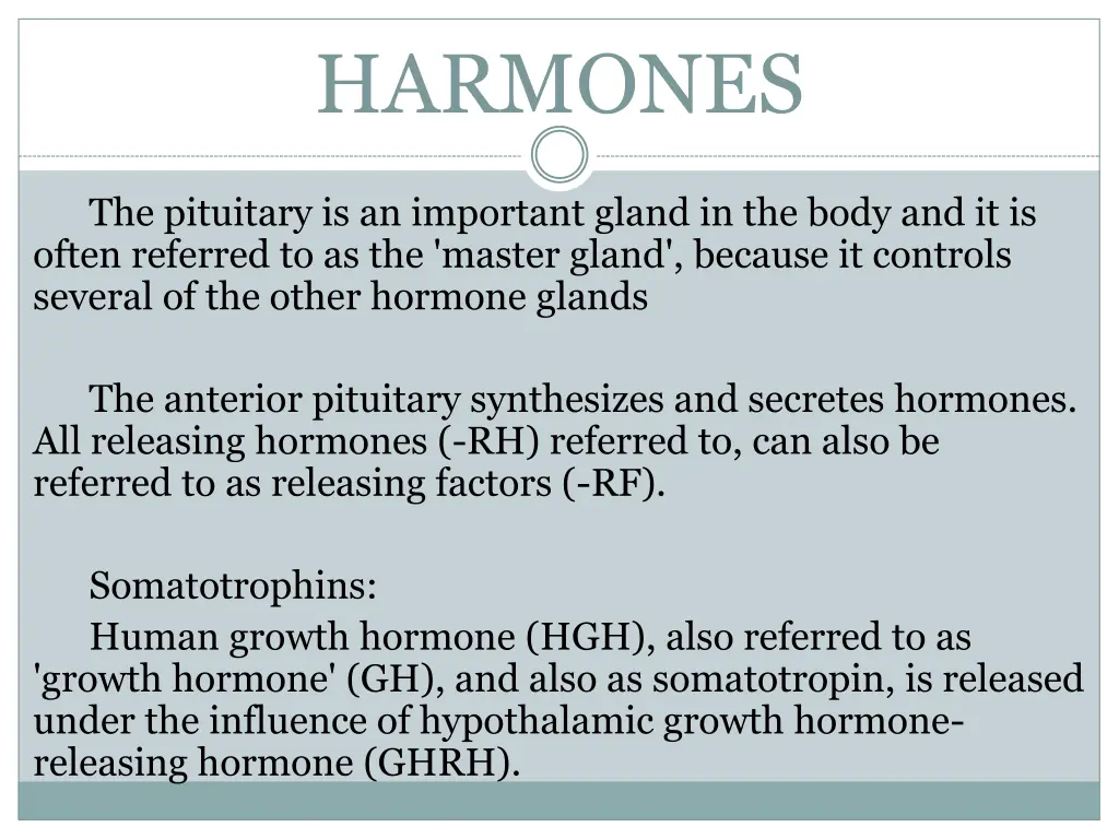 harmones