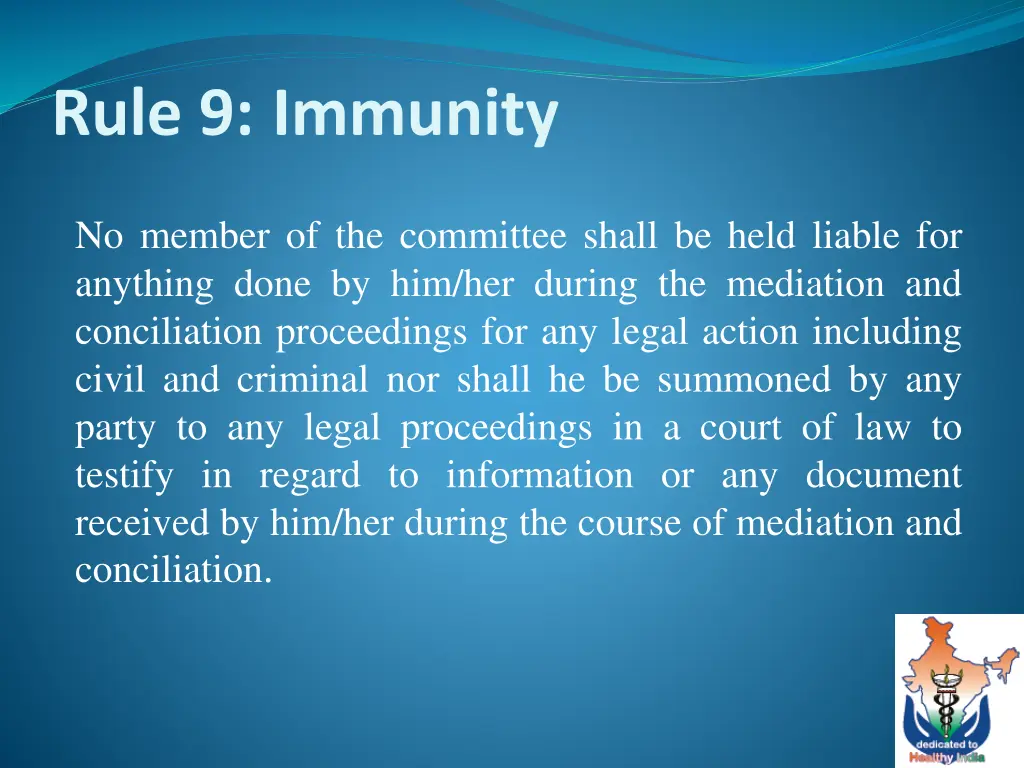 rule 9 immunity