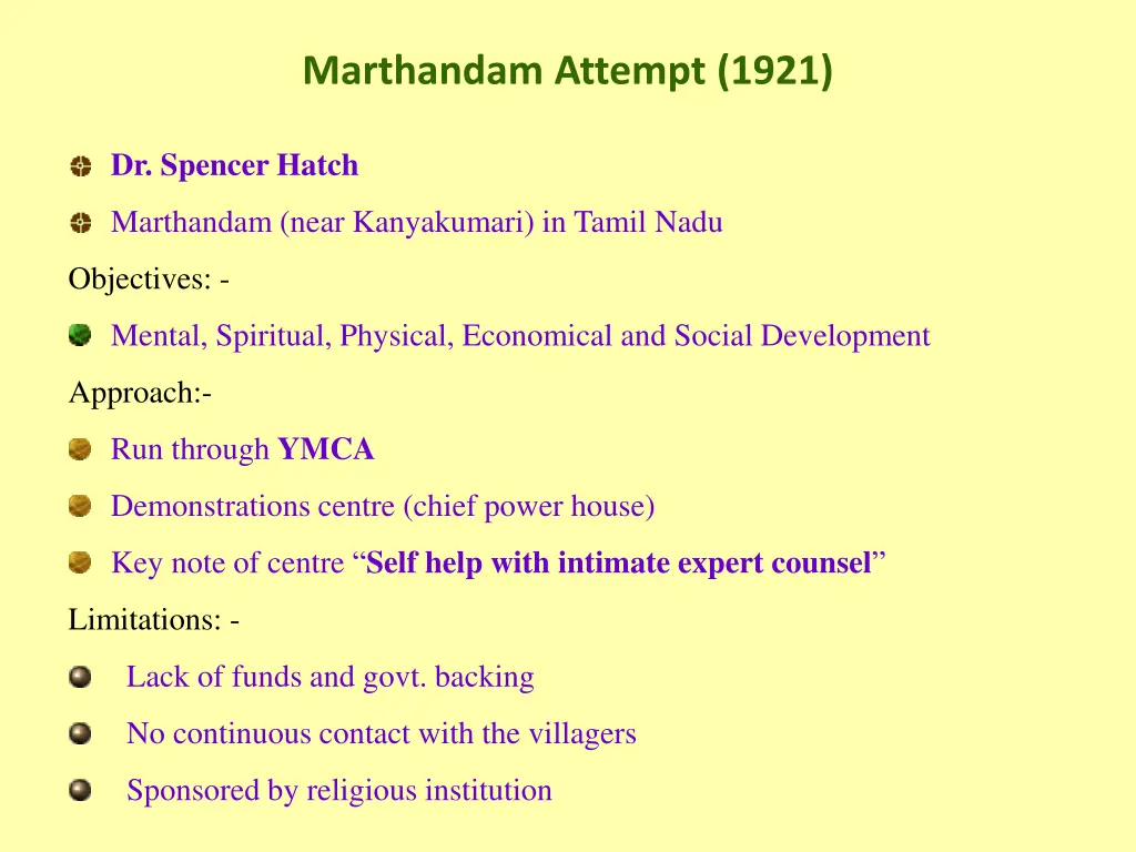 marthandam attempt 1921