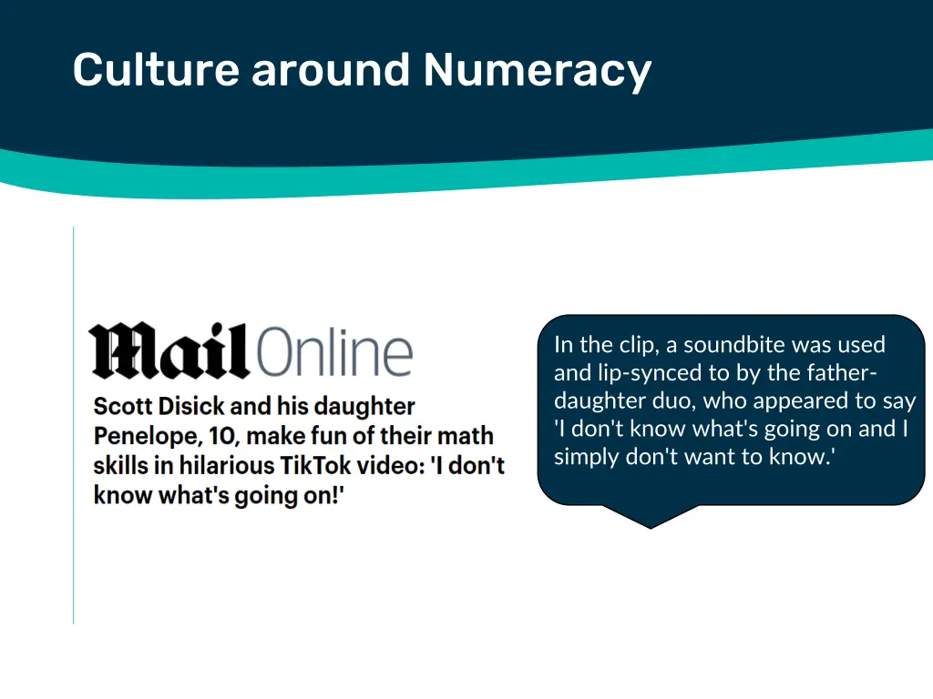 culture around numeracy 2