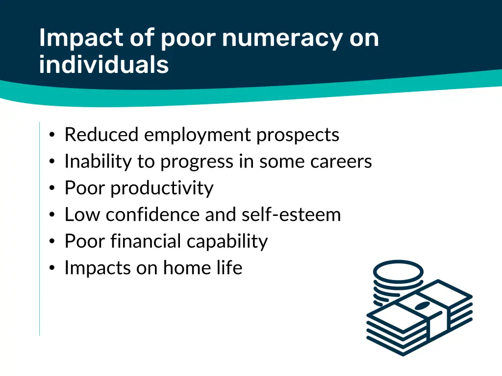 impact of poor numeracy on individuals