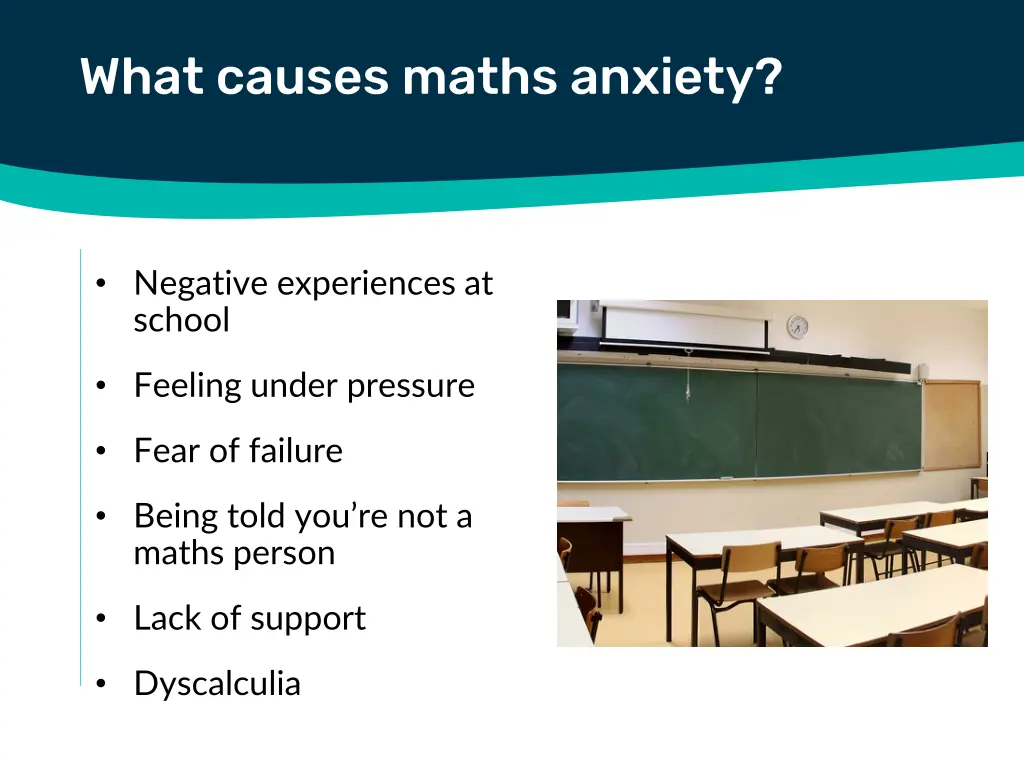 what causes maths anxiety