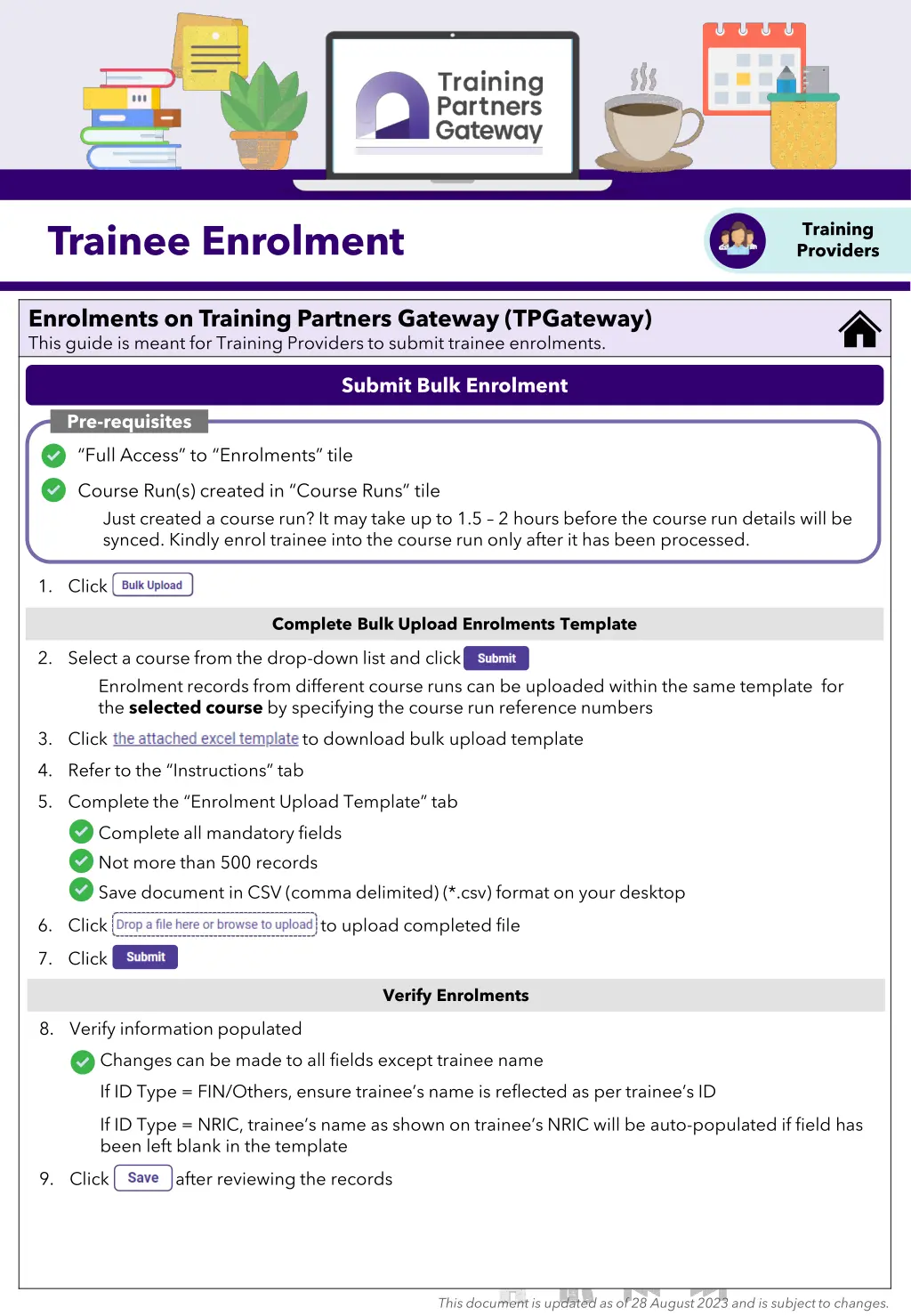 trainee enrolment 2