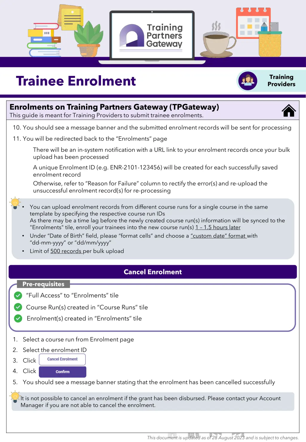 trainee enrolment 3