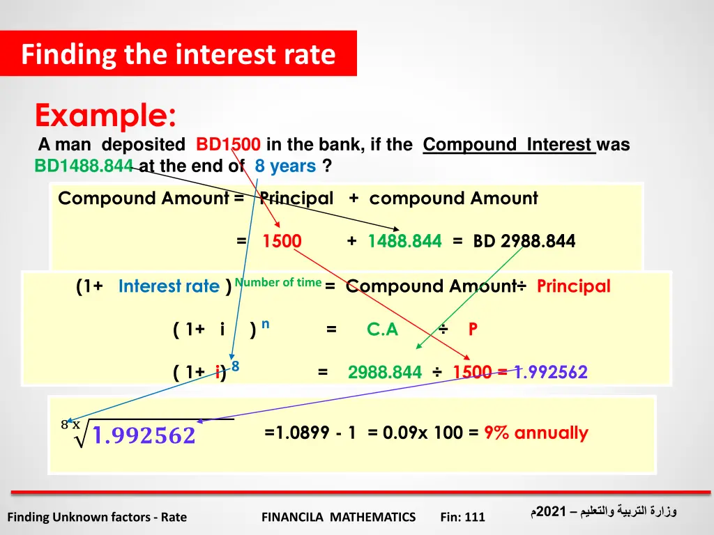 finding the interest rate 2