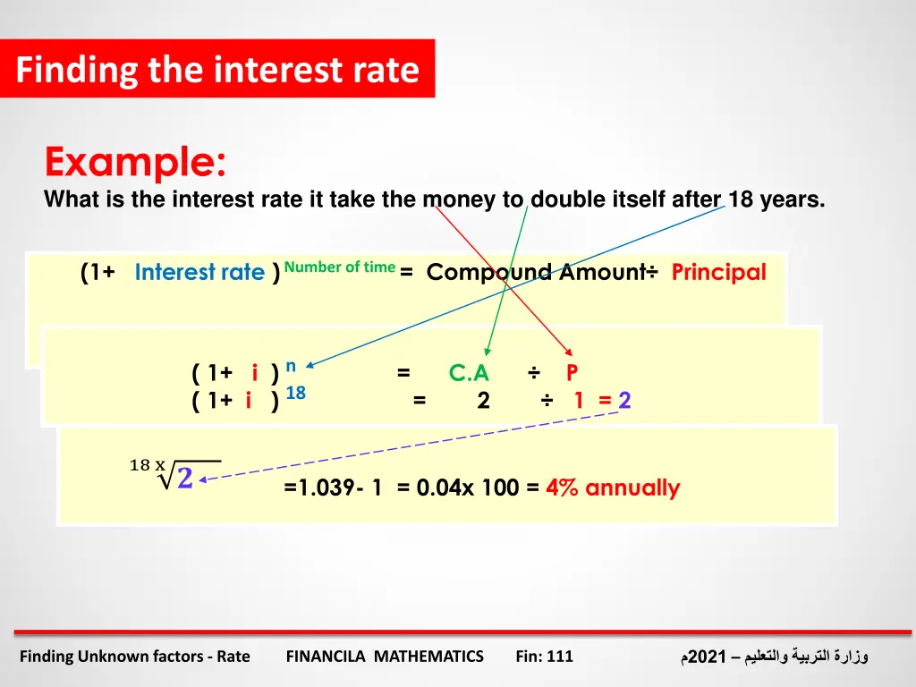 finding the interest rate 3