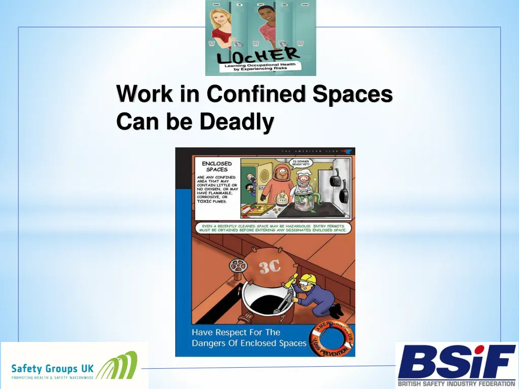 work in confined spaces can be deadly