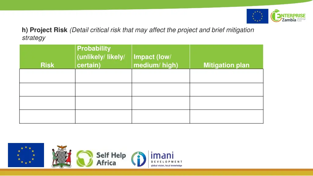 h project risk detail critical risk that