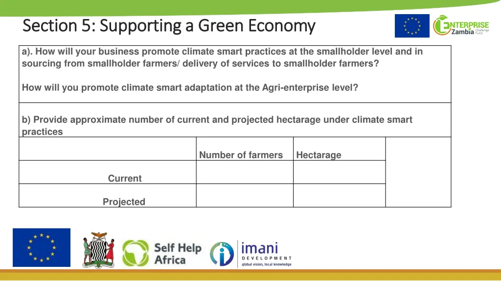 section 5 supporting a green economy section