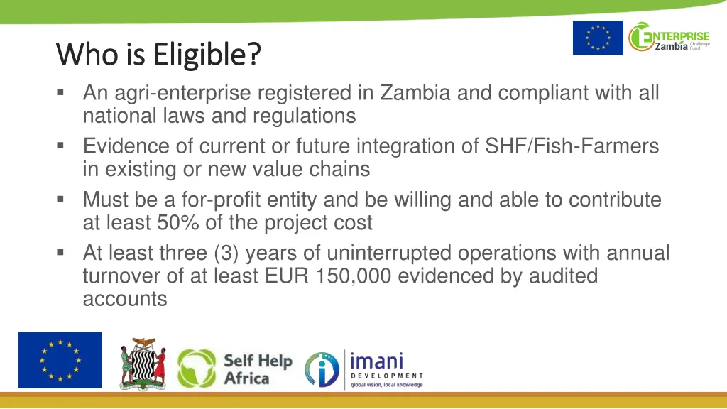 who is eligible who is eligible an agri