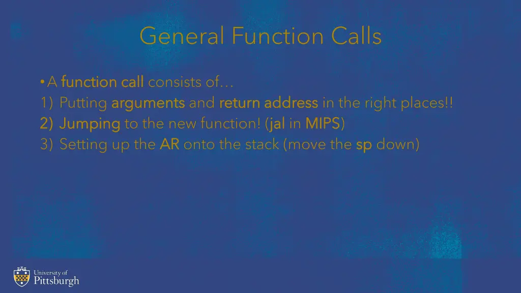 general function calls