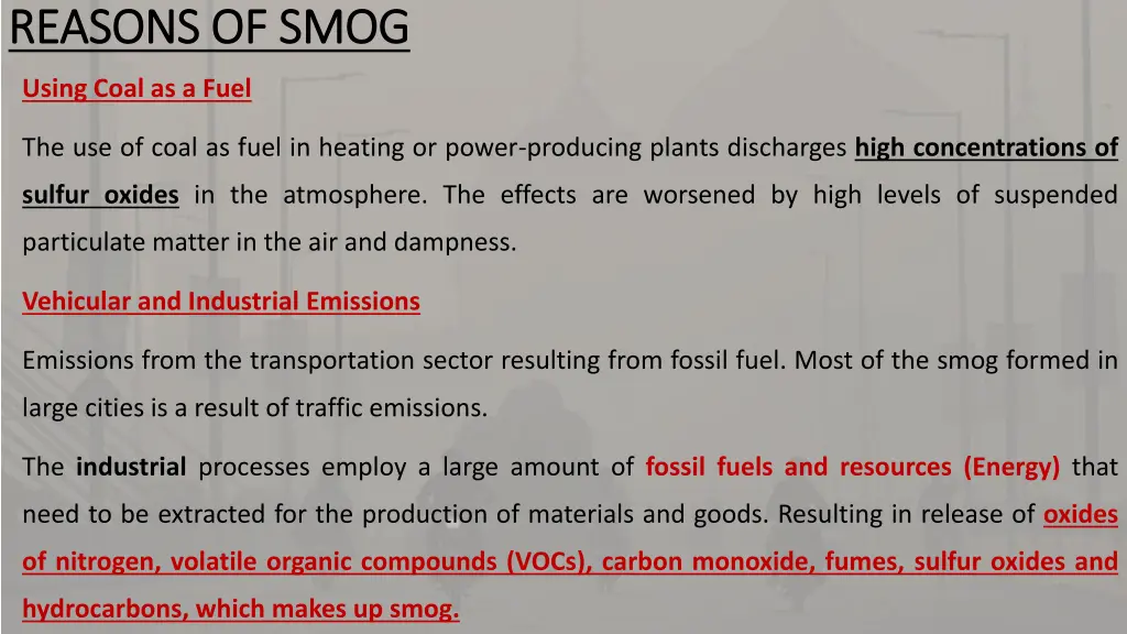 reasons of smog reasons of smog