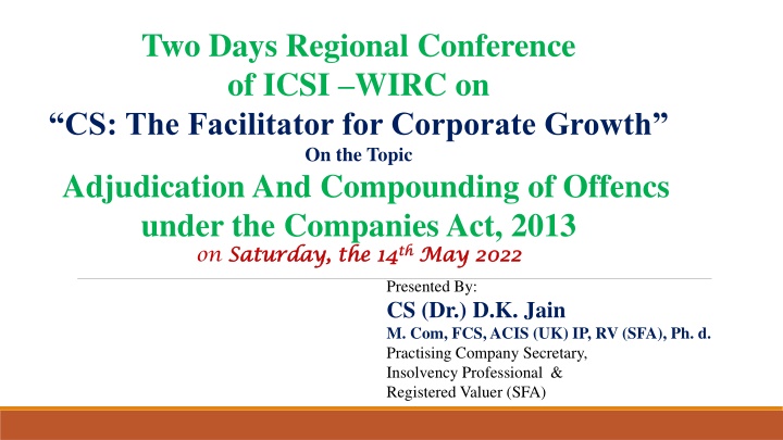 two days regional conference of icsi wirc