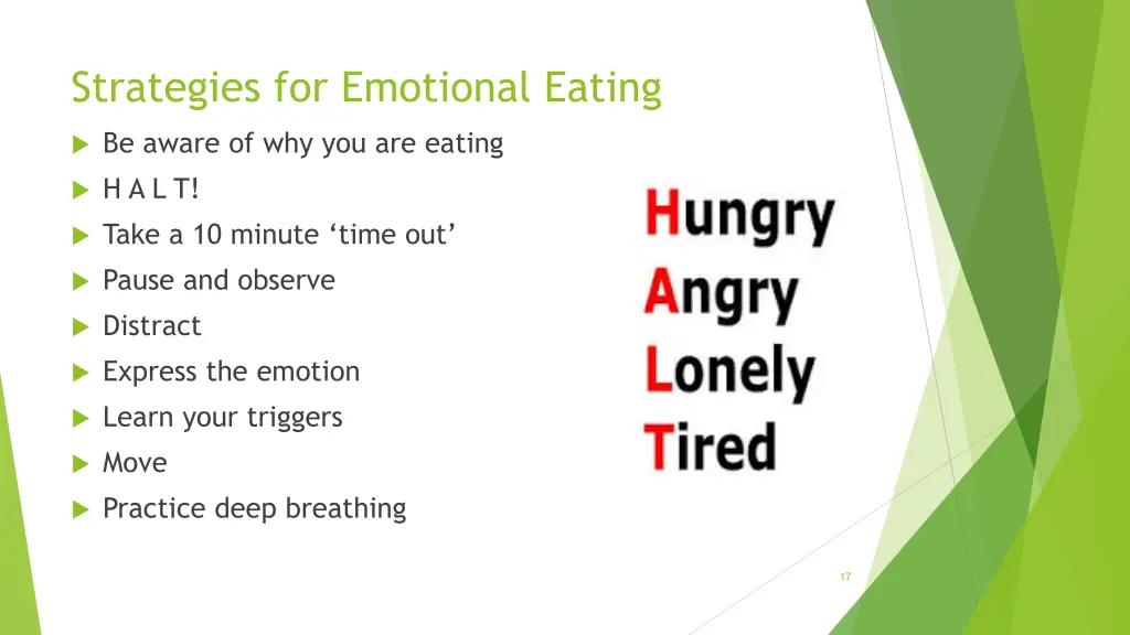 strategies for emotional eating