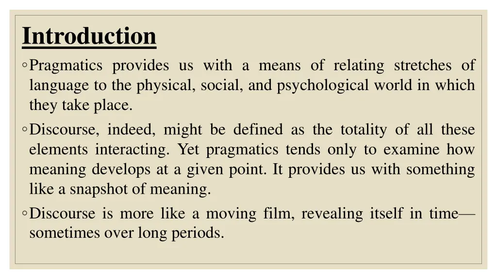 introduction pragmatics provides us with a means