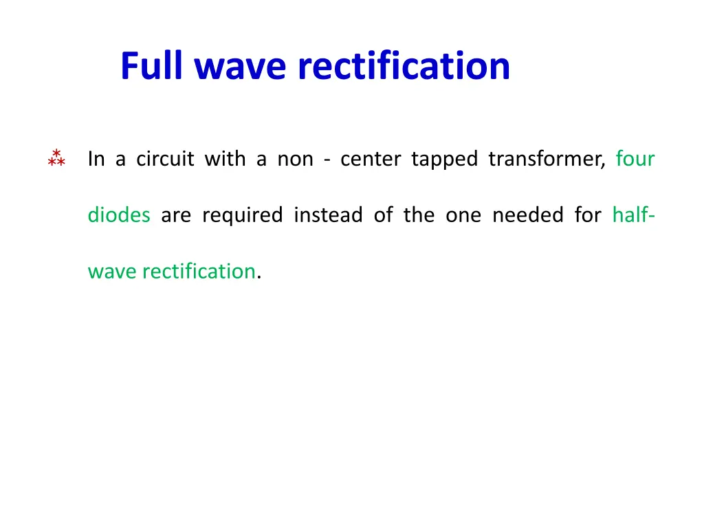 full wave rectification 1