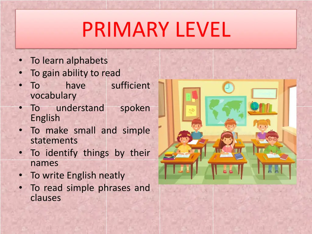 primary level