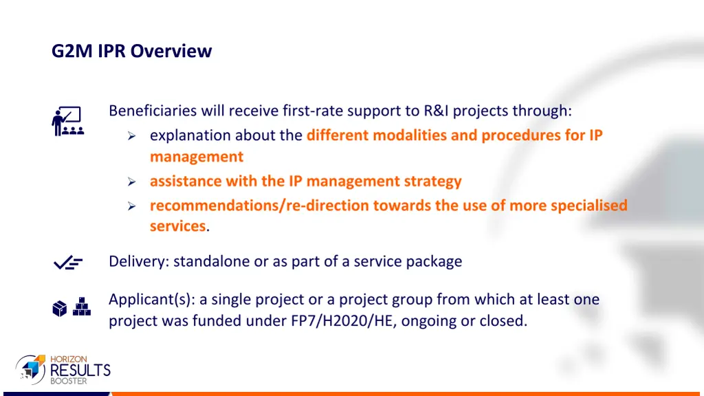 g2m ipr overview