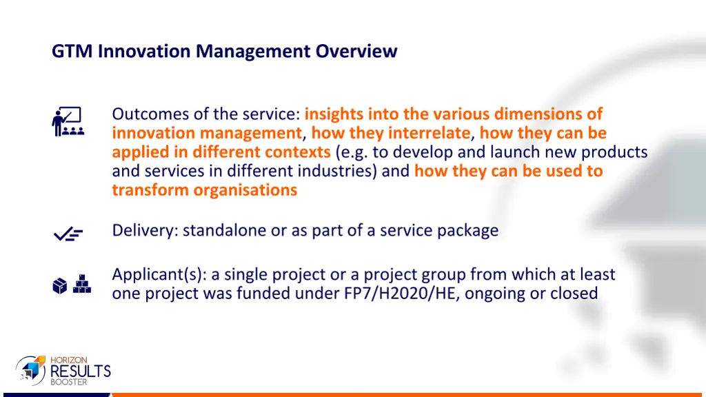 gtm innovation management overview