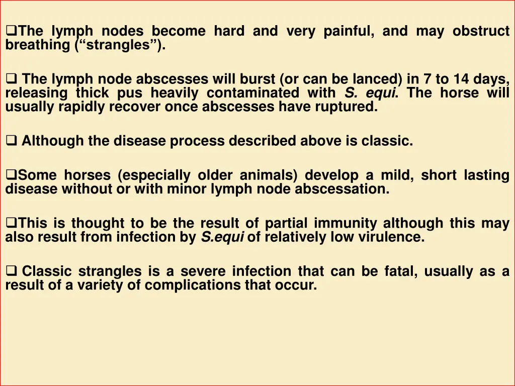 the lymph nodes become hard and very painful