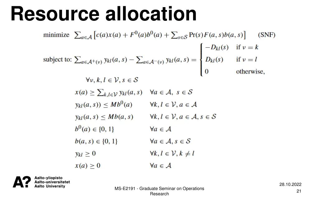 resource allocation 1