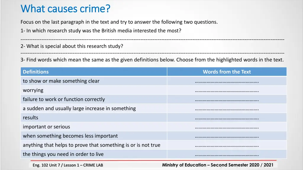 what causes crime what causes crime 6