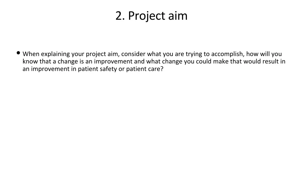 2 project aim