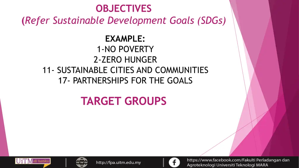 objectives