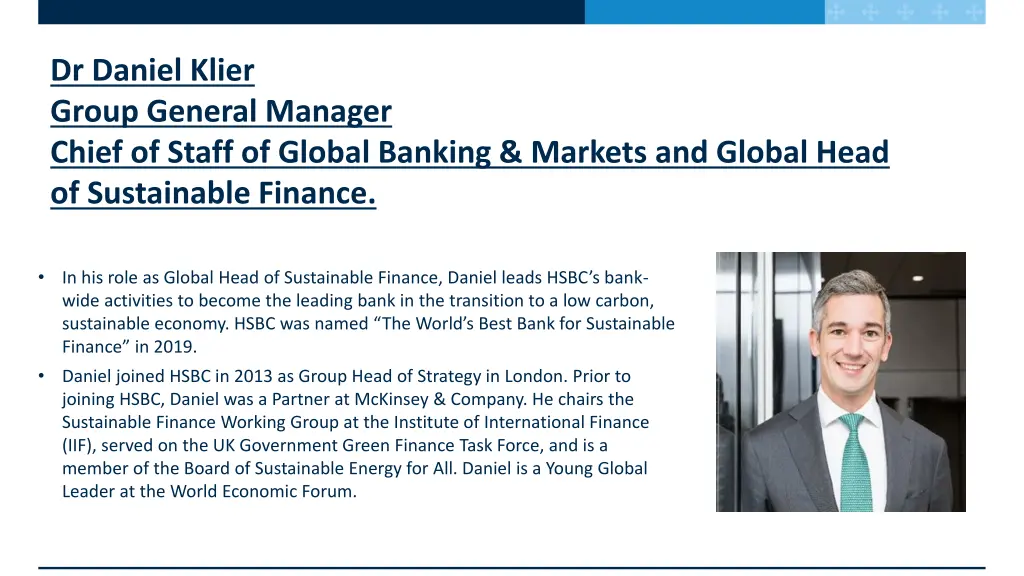 dr daniel klier group general manager chief